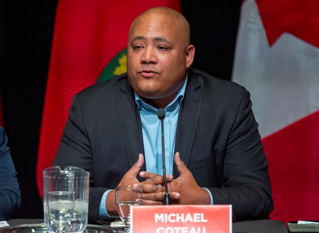 Michael Coteau participates in the final Ontario Liberal Party leadership debate in Toronto on Monday, February 24, 2020. The Liberal backbencher could have his Toronto riding eliminated as federal boundary lines are being redrawn in Ontario.n.