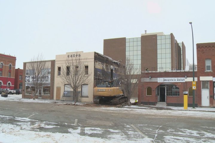Lethbridge’s historic Bow On Tong building demolished after Tuesday fire