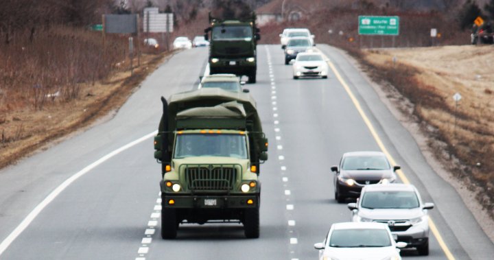 Canadian Armed Forces to train on highways in southern, central Ontario