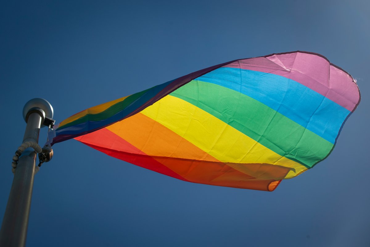 The Pride flag pictured in Kingston, Ontario on Wednesday June 16, 2021. THE CANADIAN PRESS IMAGES/Lars Hagberg.