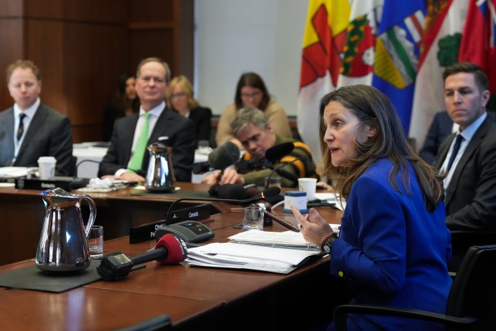 Freeland says Canada must seize clean economic opportunities in response to U.S.