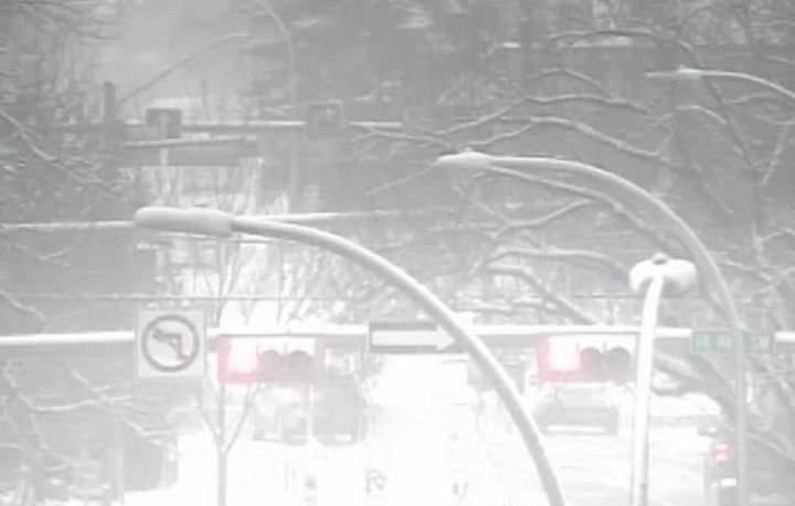 A view of 12 Avenue and 5 Street S.W. in Calgary on Feb. 20, 2023.