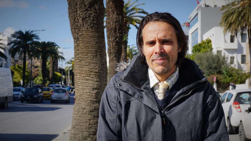 Esseket Mohamed Mohsen, president of the Tamaguit Association for Amazigh Rights, Freedoms and Culture, says preservation of the Amazigh language, Tamazight, is a top priority for Tunisia's Indigenous people. He spoke with Global News in Tunis on Fri. Feb. 3, 2023.