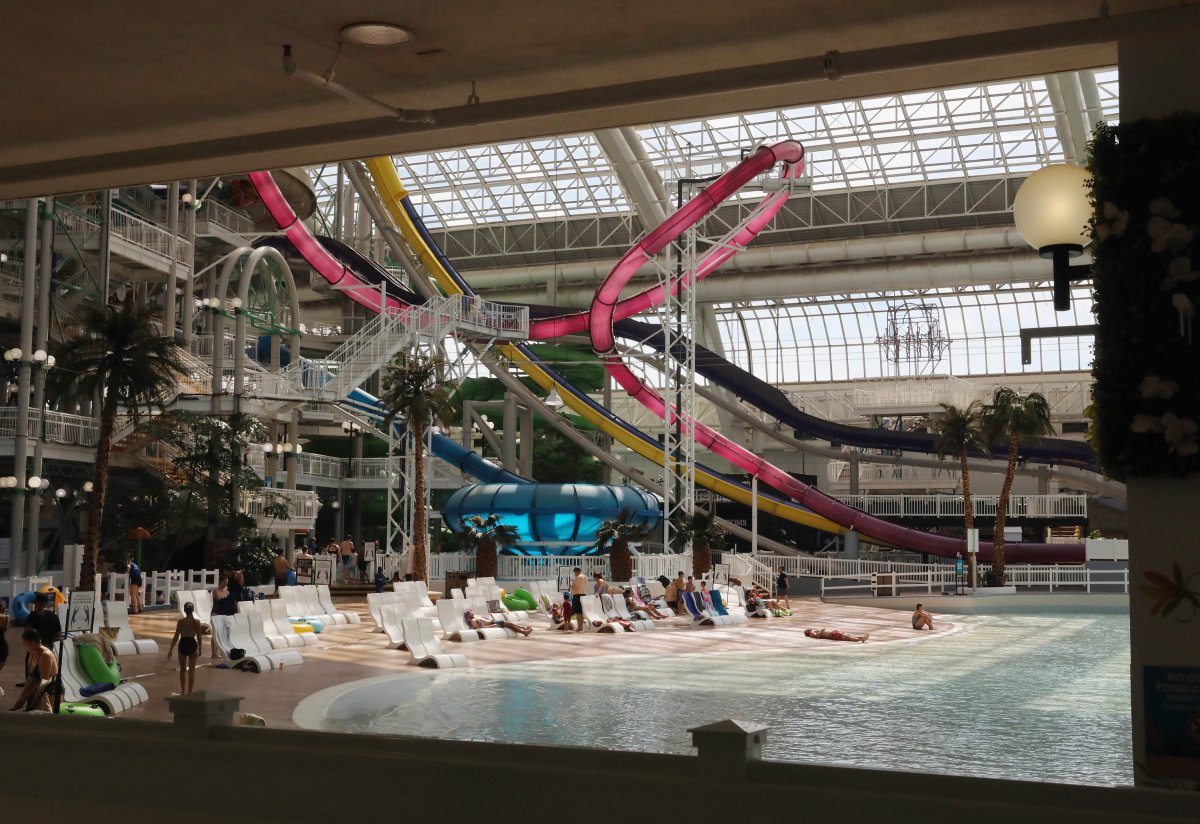 The waterpark inside West Edmonton Mall on August 28, 2020 in Edmonton, Alta.