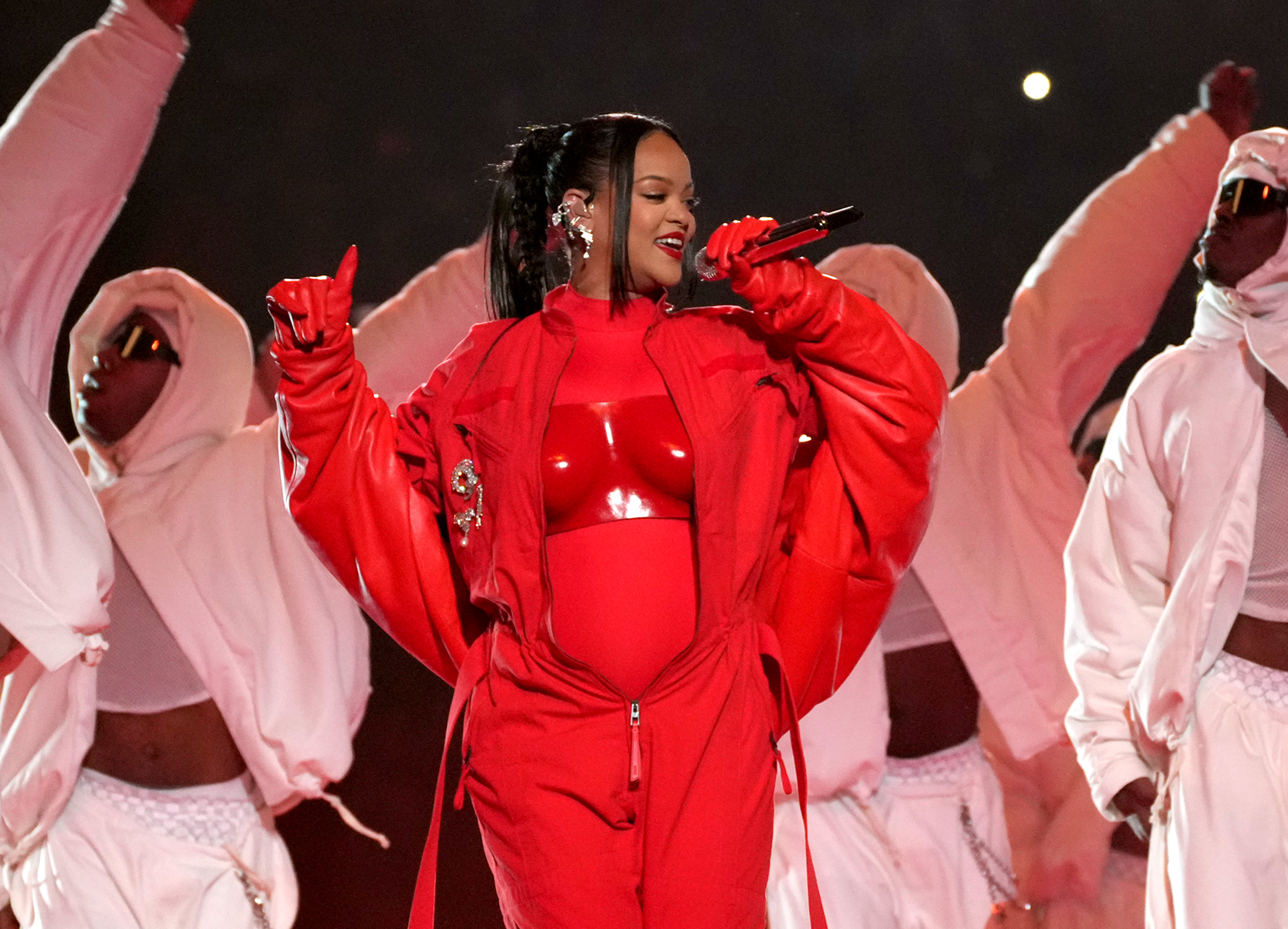 Rihanna pregnant for 2nd time, reveals bump during Super Bowl 2023 halftime  show - National