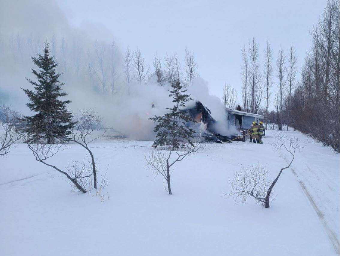 Fire crews were called tot he blaze early Jan. 20.