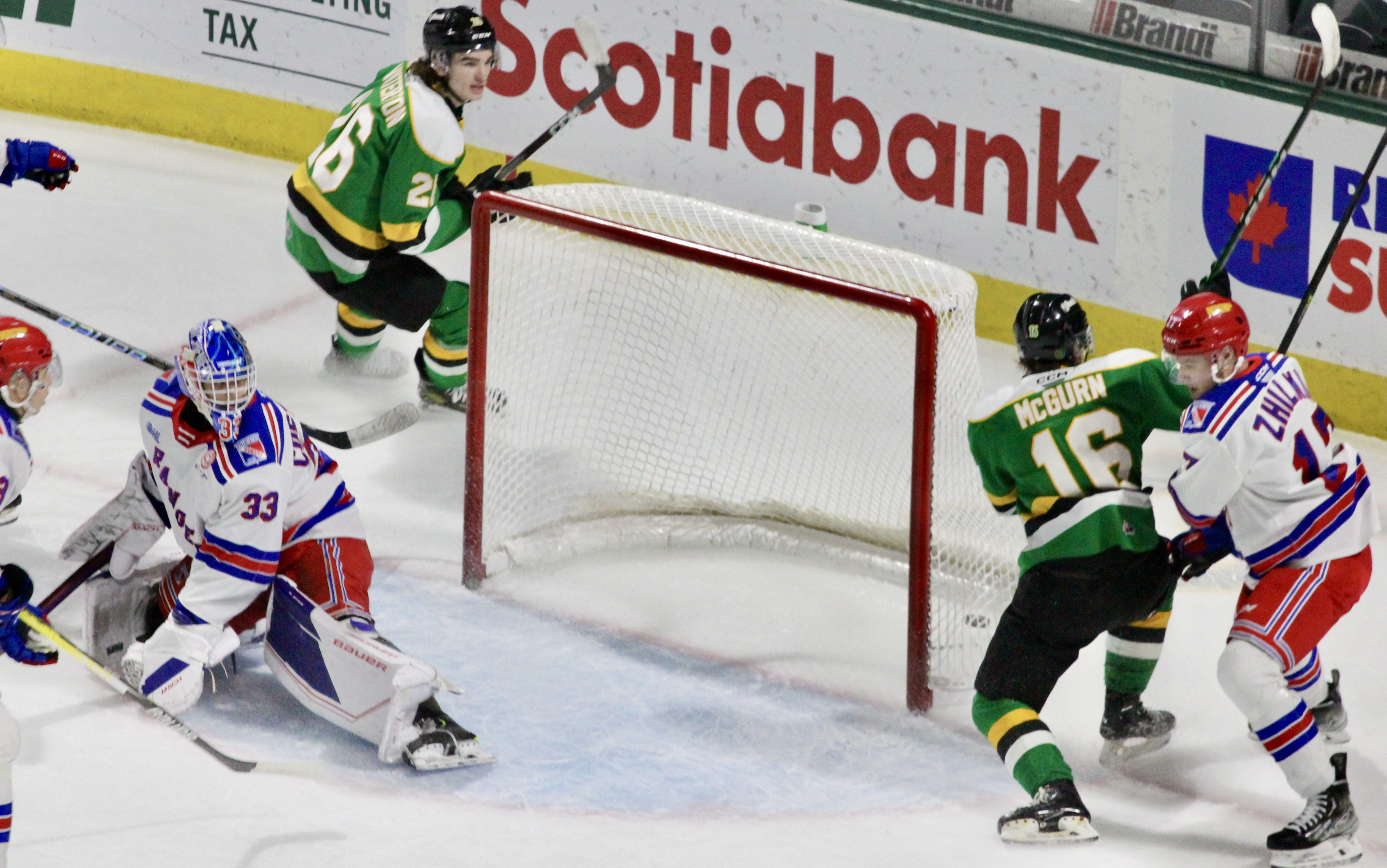 London Knights edge Kitchener Rangers 5-4 for their sixth straight victory
