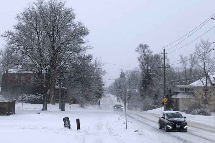 Winter weather travel advisory hitting parts of central Ontario