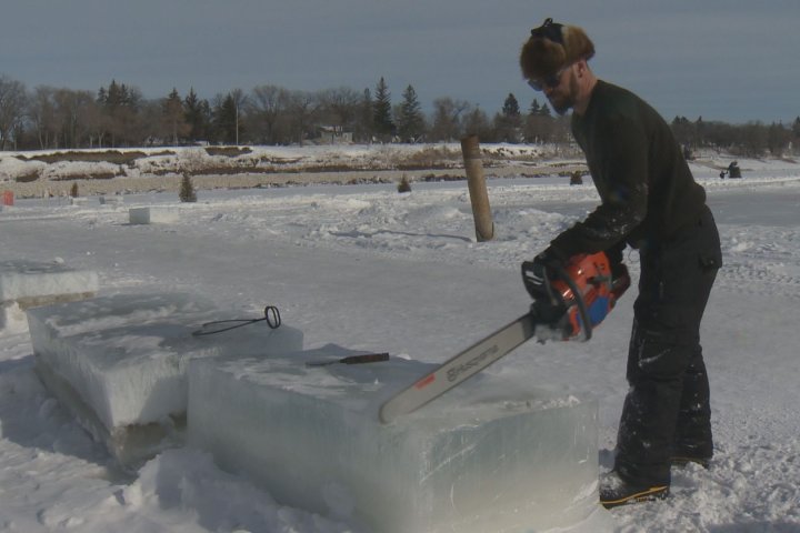 Winnipeg ice carver excited to display work after months of preparation