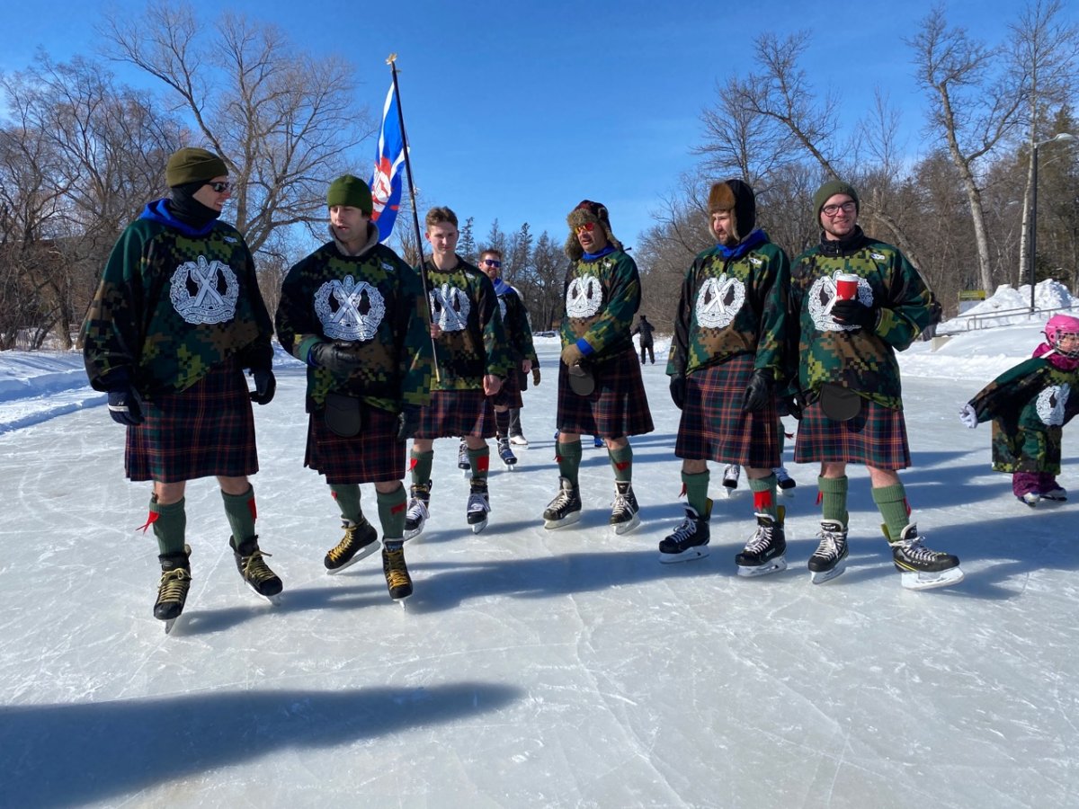 The St. Andrews Society of Winnipeg hosted the Great Canadian Kilt Skate on Sunday at Assiniboine Park's Riley Duck Pond. .