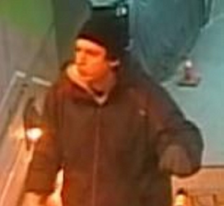 Toronto police are searching for a man accused of setting fire to a vehicle on Manitoba Drive.
