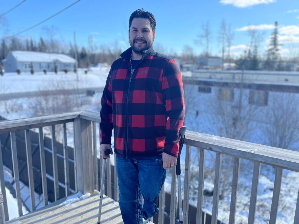 Brandon Maloney was injured and ended up losing part of a leg after a motorcycle collision in August 2022. He credits volunteer firefighter Troy Burke for saving his life.