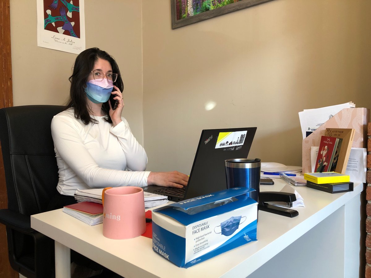 Adsum shelter diversion support manager Ainslee Umlah says staff are working to make sure people have a safe, warm place to go.