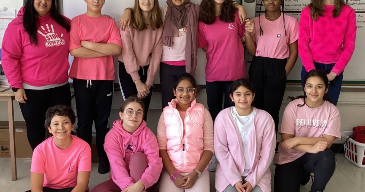 St. Charles Elementary School’s ‘Anti-Bullying Crew’ spreads positivity on Pink Shirt working day – Montreal