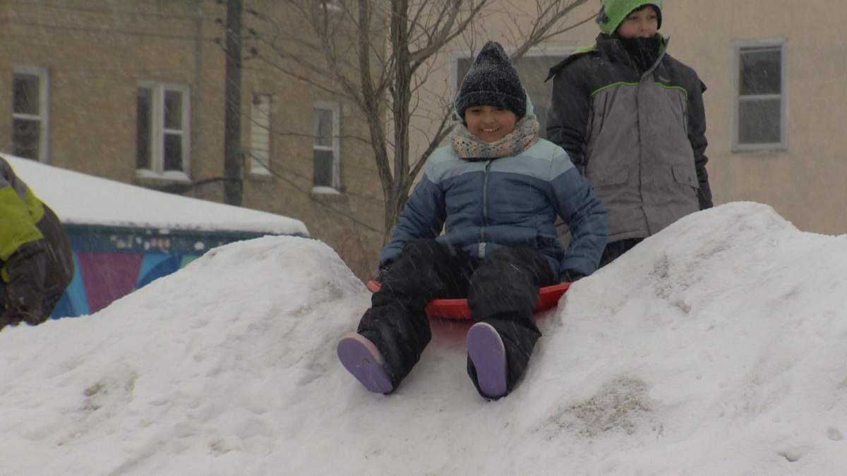 Manitobans came out to celebrate winter at the Snoball Winter Festival in West Broadway on Saturday. .