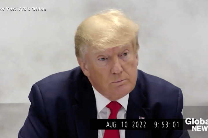 Donald Trump pleads the Fifth Amendment more than 400 times in deposition video