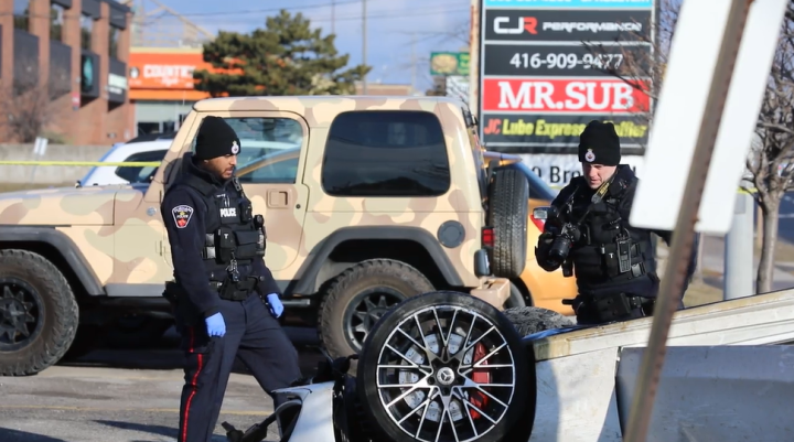 Police on the scene of a Pickering, Ont., collision that is now under investigation by Ontario's police watchdog.
