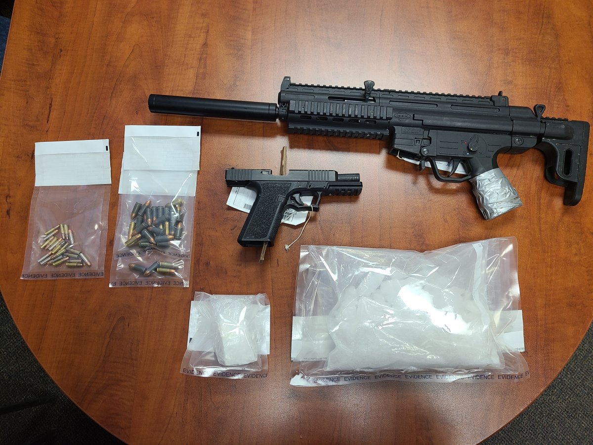 A man and woman from Winnipeg have been arrested after RCMP say they found cocaine, meth and guns at a home in Rossburn, Man., over the weekend.
