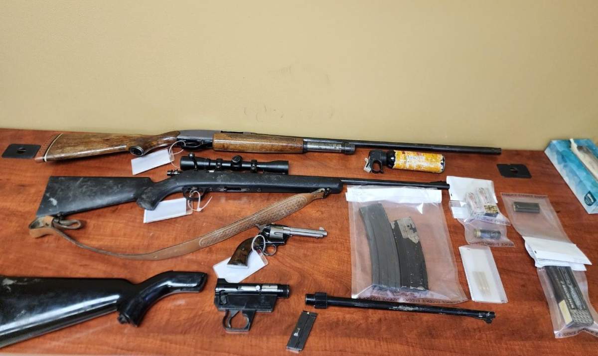 Firearms seized by Manitoba RCMP.