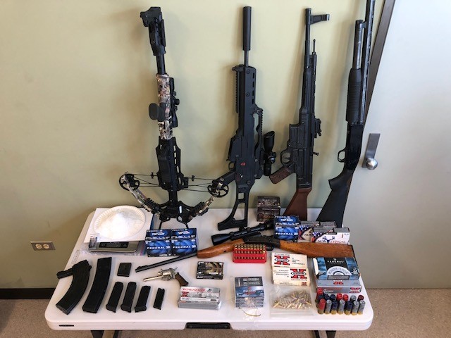 Contraband seized by RCMP from an RM of Rockwood residence,.