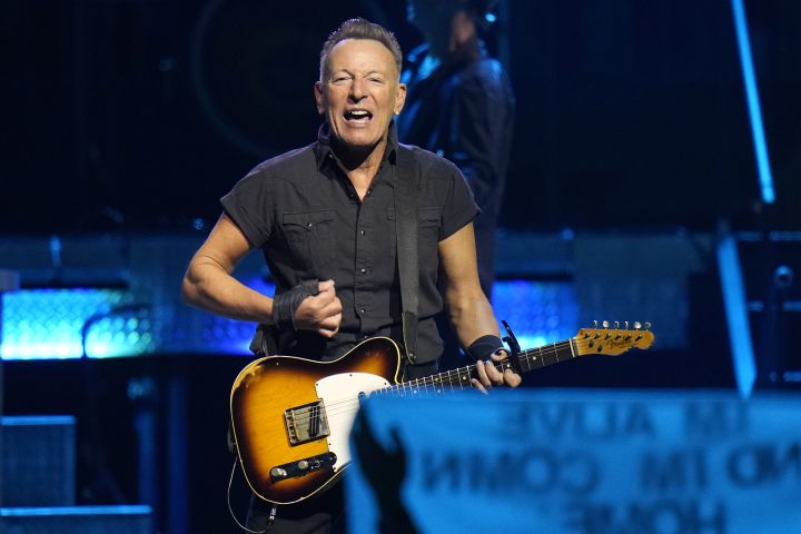 Singer Bruce Springsteen and the E Street Band perform during their 2023 tour Wednesday, Feb. 1, 2023, at Amalie Arena in Tampa, Fla. 