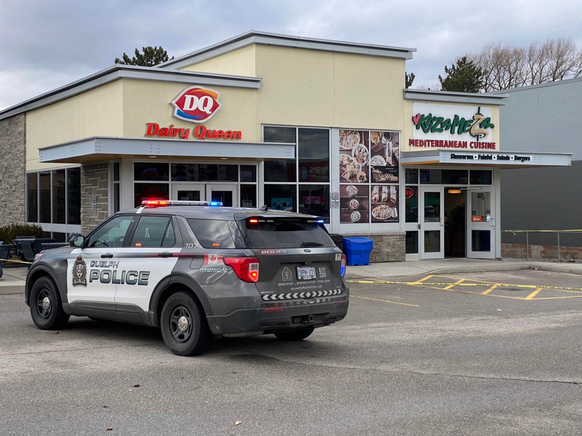 Guelph police continue to investigate a stabbing outside a business.