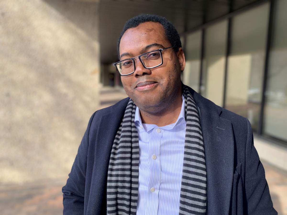 University of Alberta professor of criminology and sociology Temitope Oriola in Edmonton, Alta. on February 27, 2023.