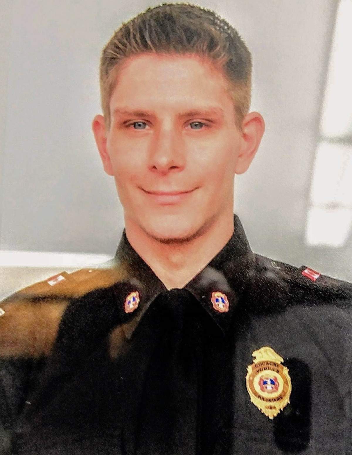 Volunteer firefighter Troy Burke came across the motorcycle accident that left Brandon Maloney seriously injured in August 2022.