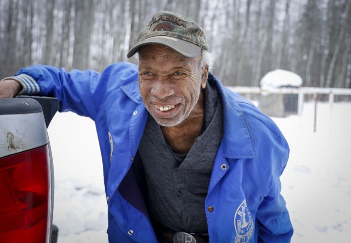 Vant Hayes, 88, visits a cemetery in Breton, Alta., on Monday, Jan. 16, 2023. Originally called Keystone, which was established in 1909 by a group of African-American immigrants. The new Black Canadian homesteaders arrived from Oklahoma, Kansas, and Texas, just four years after Alberta became a province in 1905. 