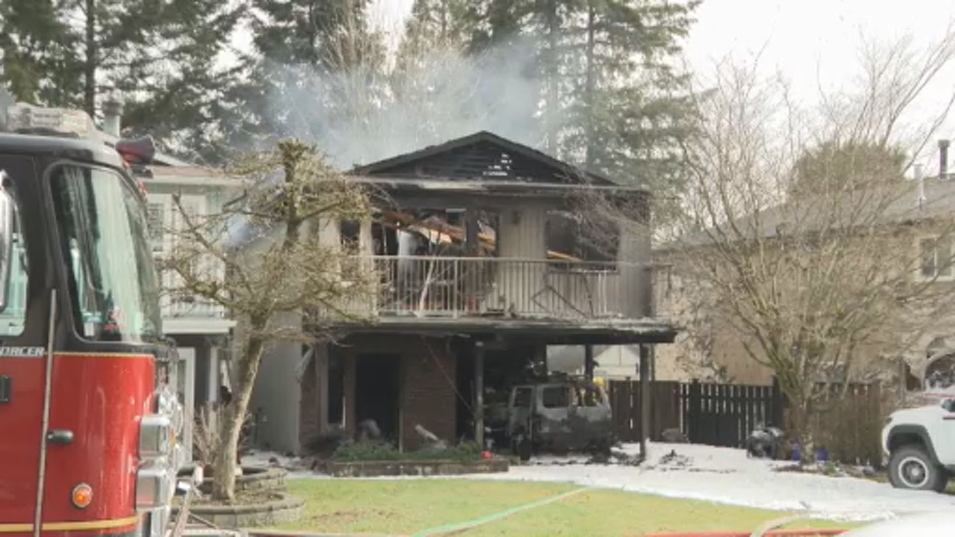 Home Destroyed But Four Occupants Safe After House Fire In Coquitlam, B ...