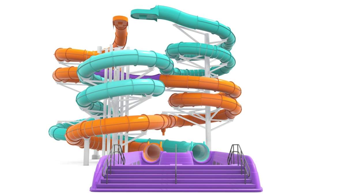 The new waterslide at West Edmonton Mall’s World Waterpark.