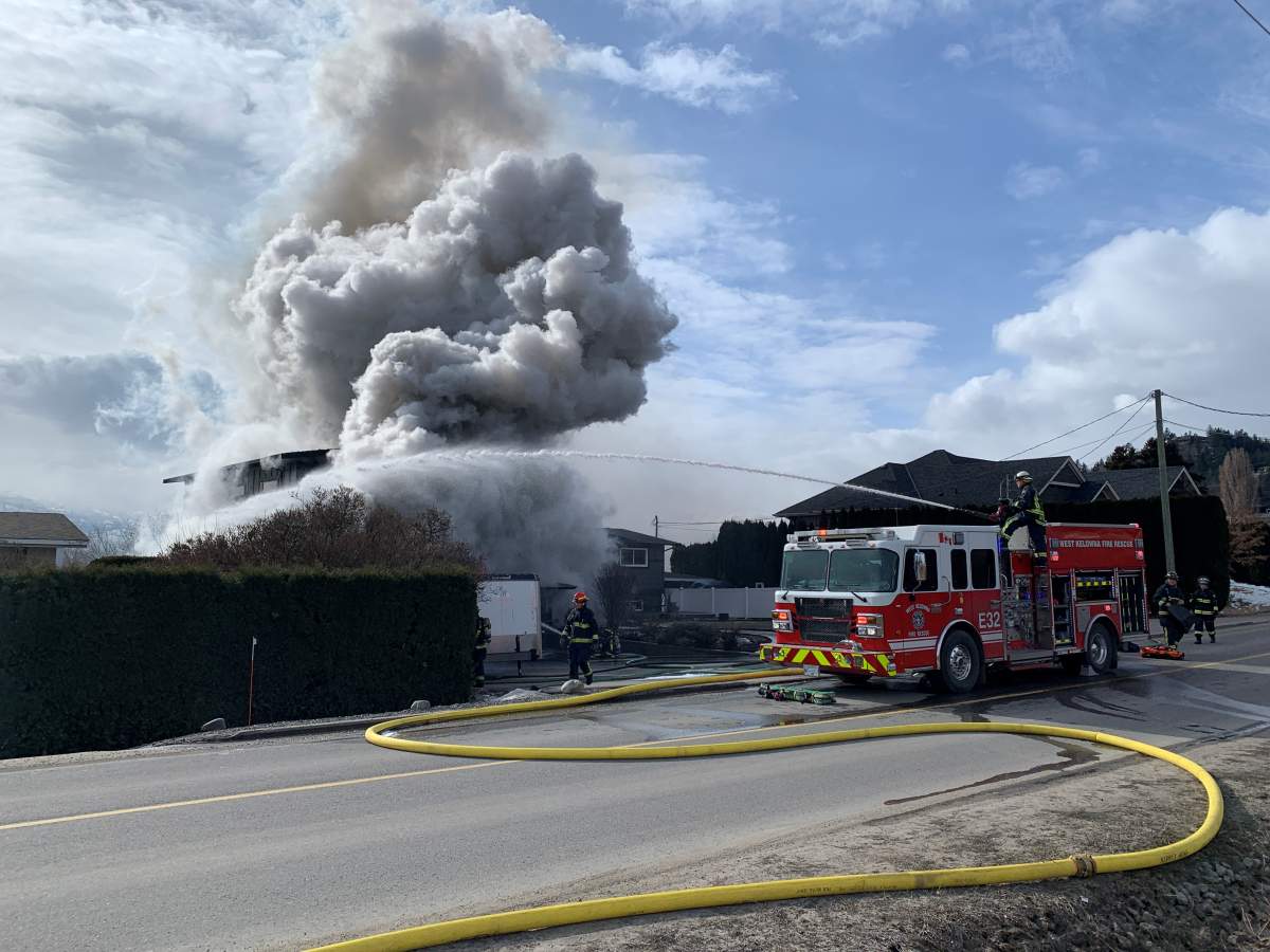 Garage fire significantly damages West Kelowna home - image