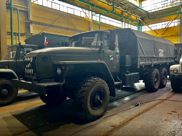 Russian military vehicles are hidden in the turbine hall of Zaporizhzhya nuclear plant.
