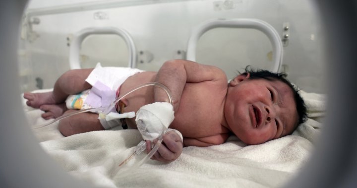 Newborn baby saved after mom gives birth under earthquake rubble in Syria