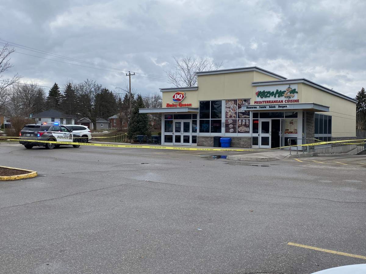 The scene of Wednesday's stabbing.