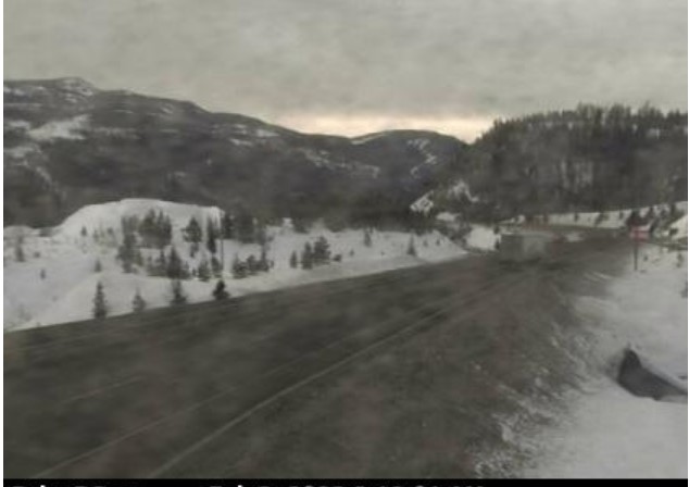 Larson Hill near Merritt is expected to see a lot of snow later today.