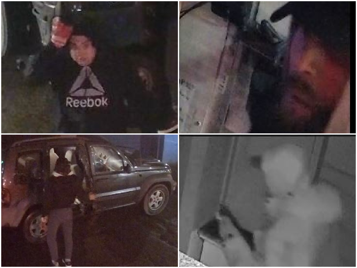 Four men are wanted in relation to the break-in at a Leslieville garage.