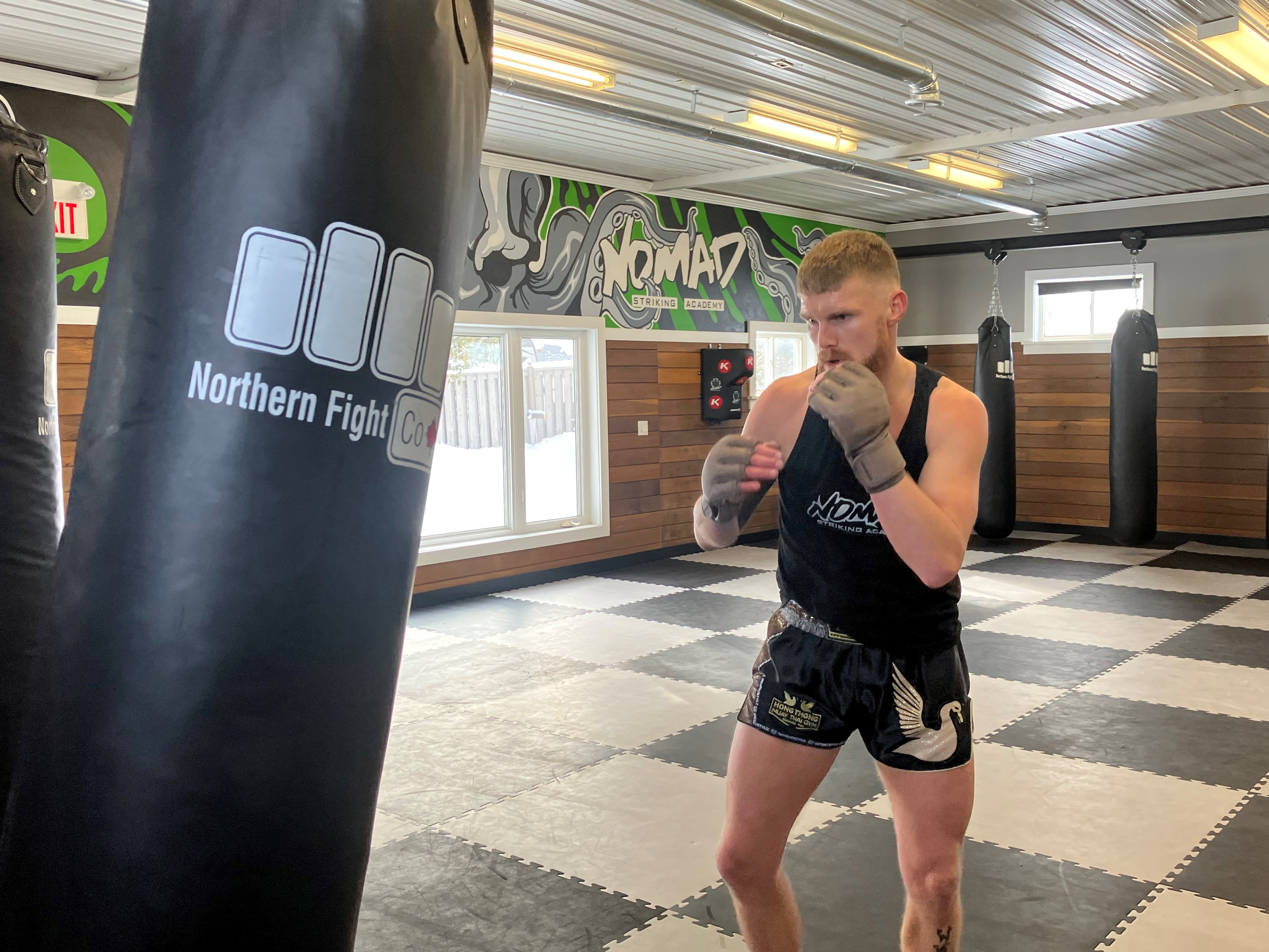 Peterborough area Muay Thai fighter training for contract fight
