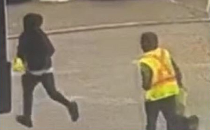 Police previously released this image of two suspects wanted in connection with the home invasion.