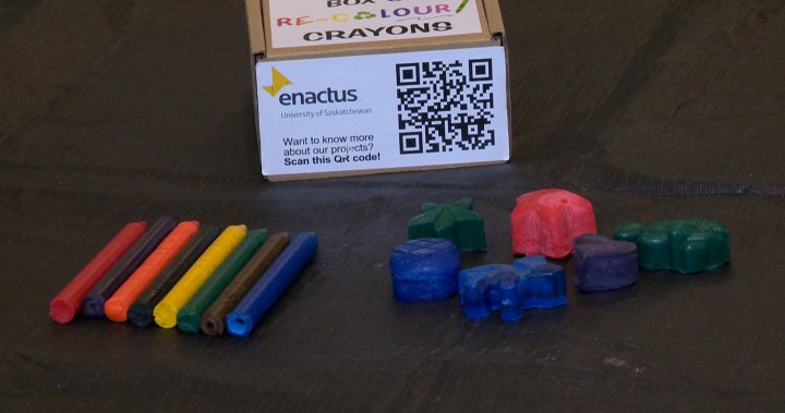 USask group prevents 11K crayons from going to landfills through upcycling program