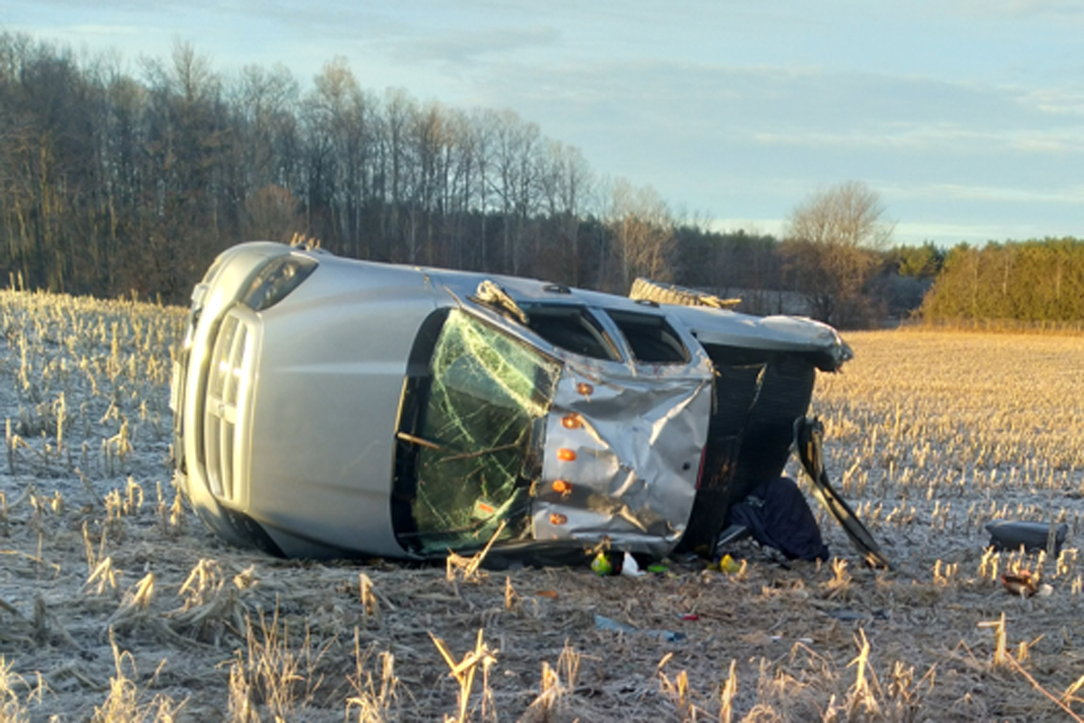 Provincial police in Huron County say they have laid drunk driving charges in connection with a single-vehicle rollover in Central Huron last month.