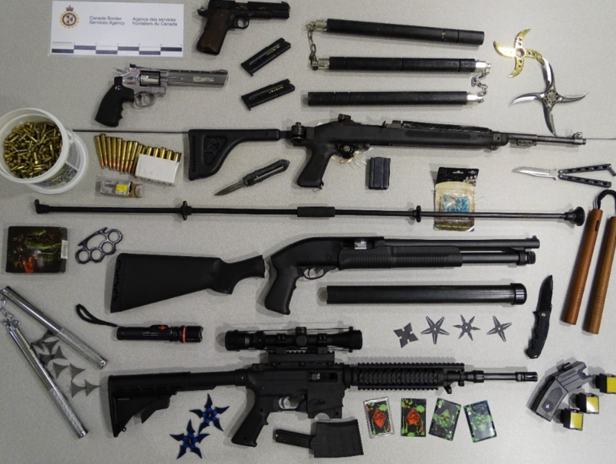 A search of Kawartha Lakes residence in February 2021 seized a number of firearms and prohibited weapons.