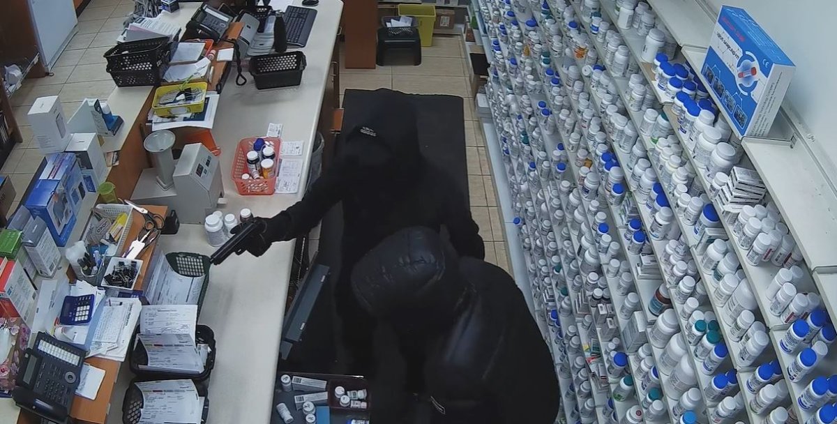 Toronto pharmacy robbery on Jan. 30, 2023.
