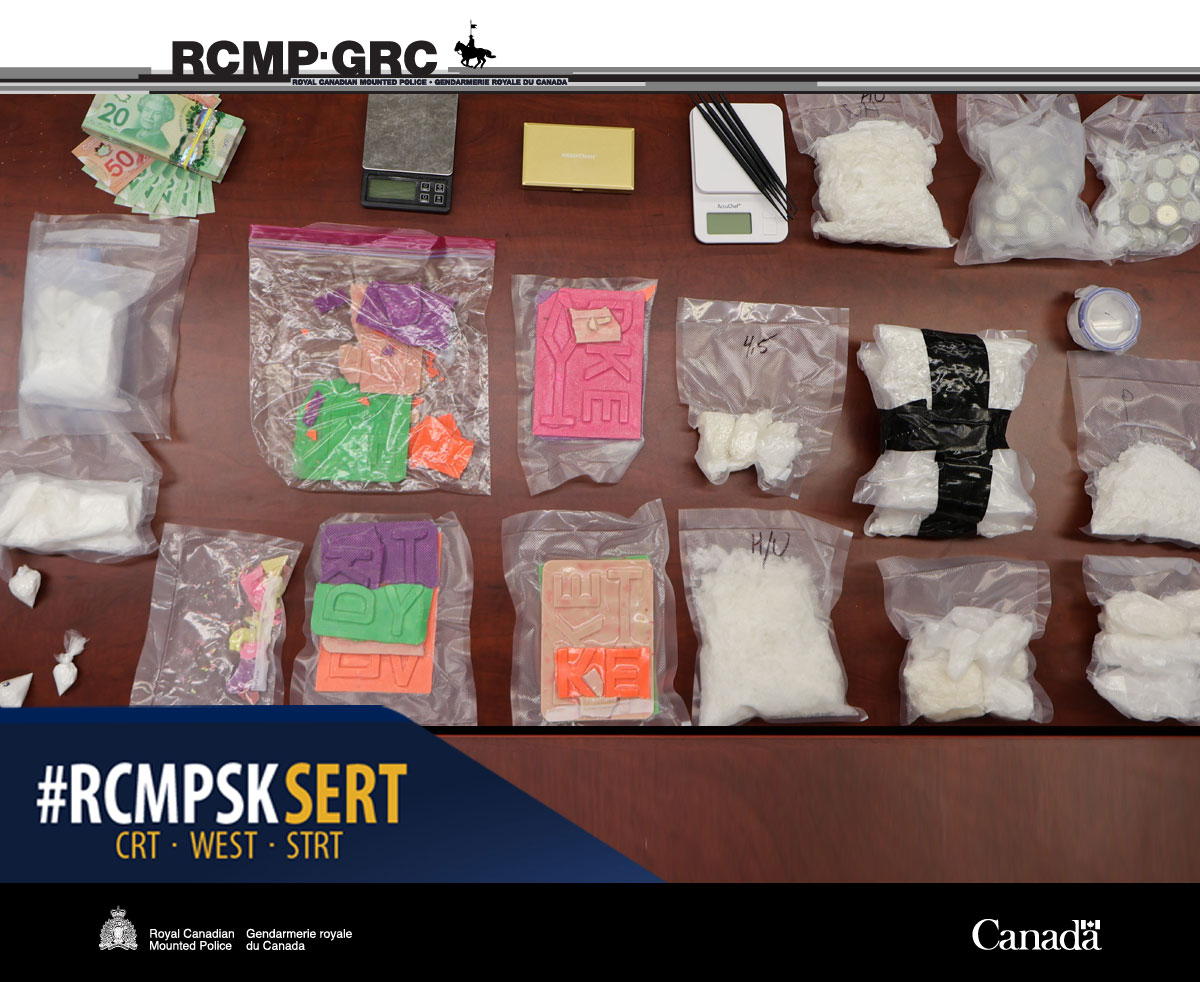 Saskatchewan RCMP have seized more than one kilogram of fentanyl among other drugs in an investigation in southwestern Saskatchewan.