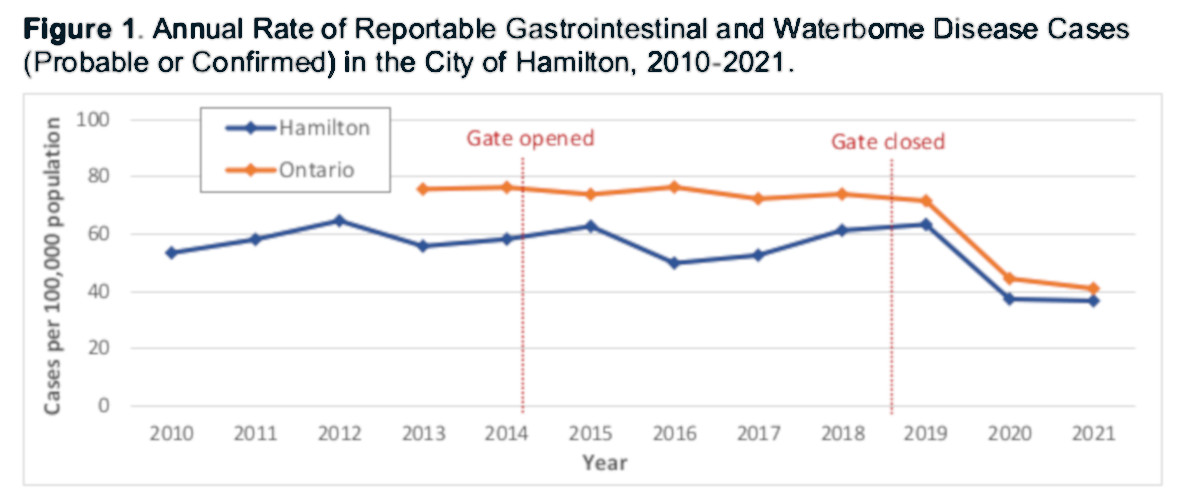 No increase in gastrointestinal, waterborne illness for Hamiltonians after Chedoke Creek spill - image