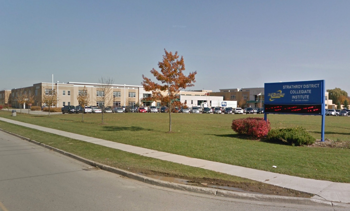 Strathroy District Collegiate Institute.