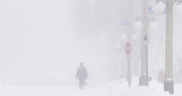Environment Canada издаде наблюдение за снежен шквал за северните части