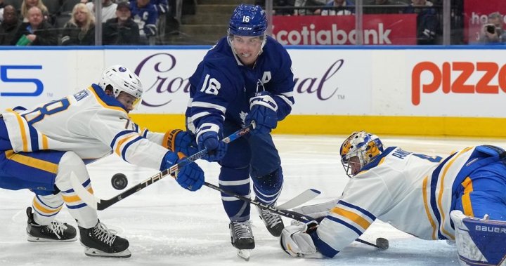 Saber roared back to defeat the Maple Leafs 4-3