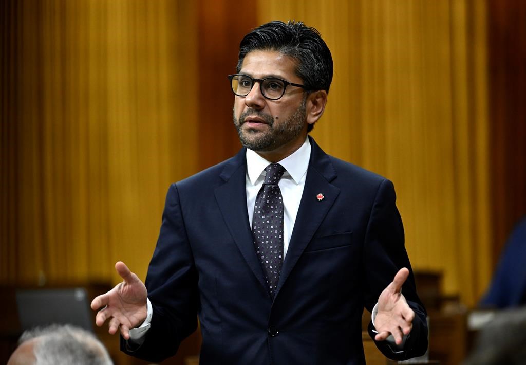 Ottawa MP Yasir Naqvi has stepped down from his role as a parliamentary secretary in order to possibly run for leadership of the provincial Liberals. Naqvi rises during Question Period in the House of Commons on Parliament Hill in Ottawa on Friday, Dec. 9, 2022. 