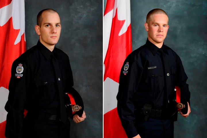 Edmonton marks 1 year since deaths of EPS officers Travis Jordan, Brett Ryan: ‘A hole in our hearts’